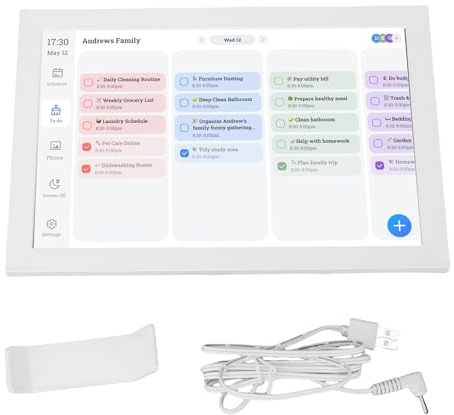 Kadimendium Interaktiv Digital Kalender med 10,1 Pekskärm för Familjeplanering och Daglig Aktivitetsspårning