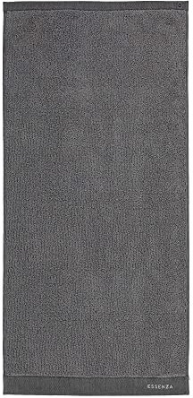 ESSENZA Handtuch Connect Organic Lines Uni Frottier Grau, 50x100 cm