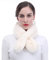 Lina & Lily Damen Winter Schal Halswärmer Kunstfell Kunstpelz Pull-Through (Cremeweiß)