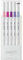 uni Emott Fineliner, 5-teiliges Stifte-Set: Floral-Set 7, UUEMOTT57
