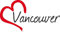 Auto Aufkleber Stadt Vancouver Kanada Herz Sticker ca.9x16 cm konturgeschnitten