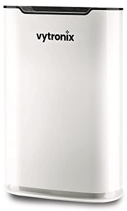 Vytronix VAP55 55W Portable Air Purifier | De-ioniser Air Filter with Ultra-silent Night Mode and HEPA Technology | 4 Fan Speed Settings & Child Lock