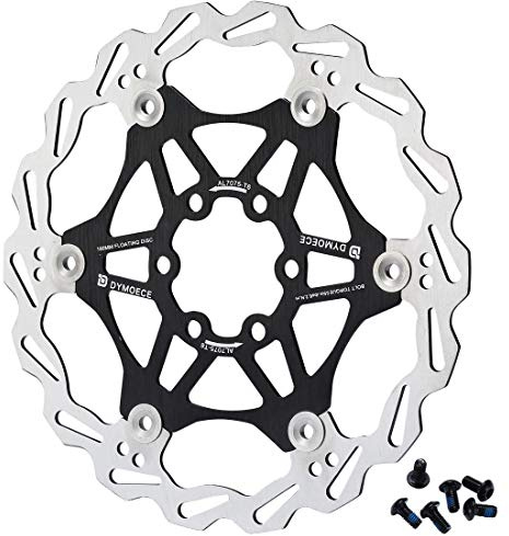 Dymoece Fahrrad Schwimmende Scheibenbremse Rotor mit 6 Schrauben für MTB Mountainbike Rennrad Schwarz/Rot/Lila