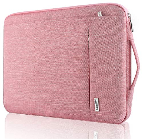 Landici 360°Protective Laptop Sleeve Case 15.6 Inch, Waterproof Computer Bag Cover with Handle for MacBook Air 15, MacBook Pro 15/16, 15-16 Inch Dell HP ASUS Acer Lenovo Laptop, Pink