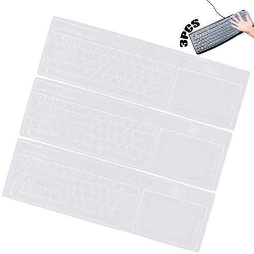 Silikon Tastaturschutz 3 Stück Universal Tastaturschutz Computer Tastaturschutz Silikon Tastaturabdeckung Wasserdichte Tastaturschutz Universelle Tastatur Schutzfolie Für Pc Desktop Computer