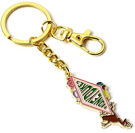 Carat HARRY POTTER Porte-clés officiel avec logo Honeydukes par The Shop, doré, 15.5cm