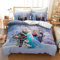 Fgolphd Prinzessinnen Bettwäsche 3D-Digitaldruck Mikrofaser Cartoon Quilt Cover ELSA Anna Für Mädchen Kinder (13,Single 135×200CM)