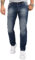 Rock Creek Herren Jeans Regular Fit Stretch Jeans Männerhose Herrenjeans Denim Hosen Herrenhose Straight Cut Stonewashed RC-2343 Blau W34 L32