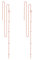 SLUYNZ 925 Sterling Silber Stern Lange baumelnde Ohrringe Kette für Frauen Teenager Damen Linie Ohrringe Quaste Kette (Roségold)