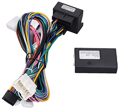 Keenso Faisceau de Câbles Audio, Faisceau de Câbles Radio Stéréo de Voiture 16 Broches avec Remplacement de Boîte Canbus pour 3 2011-2014 Terminaux et Faisceaux