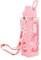 NEWSTYP Kawaii Bear - Botella de agua con adhesivo 3D, 700 ml, plástico, para viajes, té, zumo, leche, portátil, bonita botella de regalo (rosa)