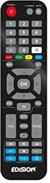 Edision UNIVERSAL Fernbedienung EDI-RCU 4 Learn, ORIGINAL, PROGRAMMIERBAR, 2in1 TV & Receiver, Picco T265, Picco T265+, Nano T265+, Picco T265 pro, PING T2/C, Proton S2, Picco T2