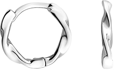 SOFIA MILANI - Damen Ohrringe 925 Silber - Gedrehte Creole - E1490