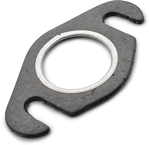 Easyboost Joint de Pot d'échappement Ø25mm 2 trous ouverts entraxe 48mm pour Scooter 50cc Yamaha Bw’s MBK Booster Nitro Aerox Mach-G Jog-R Ovetto Malaguti F10 F12 F15 Aprilia SR CPI