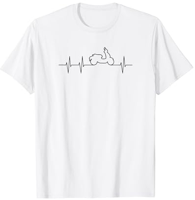 EKG Roller Herzschlag Shirt I Scooter Mofa Roller T-Shirt
