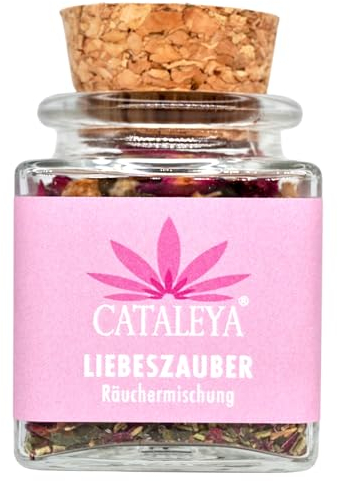 Räuchermischung Liebeszauber für Liebe. Räucherkräuter, Hölzer und Rosenweihrauch für Energetische Reinigung, Selbstliebe, Love Spell oder gegen Liebeskummer