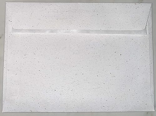 5 x 7 / 133mm x 184mm Coloured Envelopes Great for Greeting Cards, Wedding Invitations, Crafts, Business/Office - Pack of 25 Envelopes (White Wheat Peel & Seal)