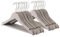 Harbour Housewares 20x Grau Kinder-Kleiderbügel aus Holz - Klein Kinder Mantel Kleidung für Baby, Kleinkind mit Metallhaken, Hosenstange