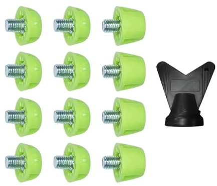MagiDeal 12x Soccer Studs Replacement Spikes Screw in 7mm 10mm Professional Football Shoe Spikes Rugby Studs for Indoor Outdoor Sports