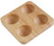 Zghhc Egg Holder, 4 Grid Egg Holder Solid Wood Egg Holder Rustic Egg Tray Storage Organizer Egg Storage Box Egg Container for Refrigerator
