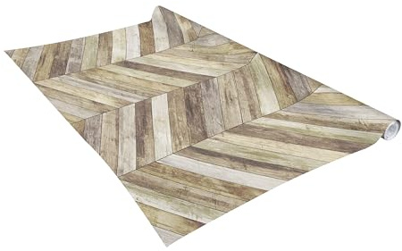Vénilia Klebefolie optimal Fix | Retro Holz, Holzoptik, Holzfolie | 90 cm x 2,1 m | selbstklebende Möbel-Folie, Dekofolie, keine Blasen, Küchenfolie | PVC ohne Phthalate | Made in EU