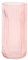 KAYLETIN Vase en verre côtelé rose, vase à fleurs pour bouquet, vase en verre pour fleurs, vase moderne, vase nervuré pour salon, salle de bain, table à manger, bureau, mariage, 20 cm