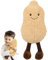 Funtery 35cm Erdnuss Plüschpuppe, Plüschpuppenkissen Süße Spielzeug Lächelnde Erdnuss Plüsch Puppe Kuscheltier Plüschtier Kissen Weiches Erdnuss Plüschspielzeug Lustiges kreatives Geschenk für Kinder