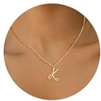 HSWYFCJY Initial Necklace for Women Gold Personalized Initial K Necklace with Heart Letter Pendant Stainless Steel Name Necklaces Jewelry Gifts for Mother Sister Wife