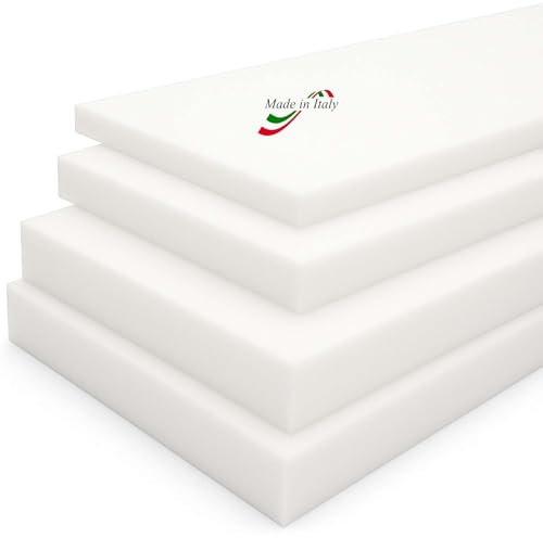 TENDEEVOLUTION Goma EVA Blanca 200x100 cm, Densidad 30, Grosor 1-10 cm, Espuma para Tapizar Impermeable de Célula Cerrada, Plancha de Espuma para Náutica y Bricolaje (Grosor 1 cm)