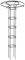 yybng Griglia per piante rampicanti all'aperto – Struttura di supporto per piante rampicanti in giardino – Supporto per piante rampicanti in metallo con forma a colonna, per fiori, piante da interno e