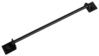 Gedotec Möbelgriff PORTELLO schwarz sandgestrahlt | Griff aus Metall 288 mm Bohrabstand | Möbelgriff Antik für Kommode Schrank Küchenschublade | Vintage Schrankgriff