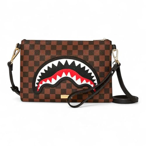 SPRAYGROUND Clutch Handtasche + Schultergurt 910B7841NSZ Sharks in Paris Clutch