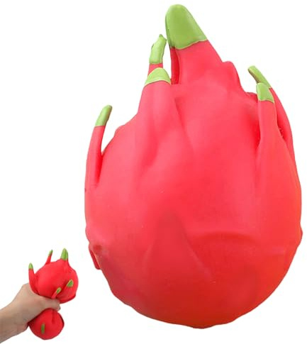 Dragon 2026 Realistischer Stress Drachenfrucht Stress für Erwachsene Pickelalarm Quetschspielzeug Stressspielzeug SqueezeToy Sensorisches Stressabbau Geschenke Party Mitgebsel (Rose Gold, One Size)