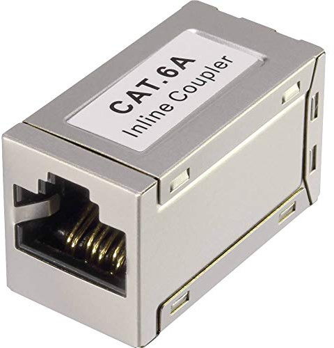 Renkforce RJ45 Netzwerk Adapter CAT 6a [1x RJ45-Buchse - 1x RJ45-Buchse] Weiß