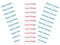 50 Printed iron-on School Name Tapes Name Tags Labels for uniform, back to school