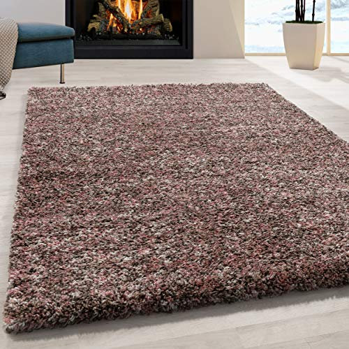 Tapis de Style Vintage pour Salon, à Poils Courts, Design chiné, pour Salle à Manger, Chambre, Couloir, Tapis de Cuisine, Doux et Moelleux, Facile d'entretien Taille: 160 x 230 cm, Couleur: Rose-2
