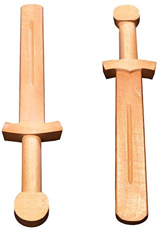 Zhou-long Wood Axe Sword Roman Western Wood Sword Handmade Light Wood Toy Sword Set Outdoor Game
