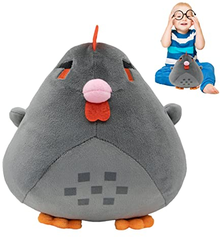 Hühnerkissen Plüsch,Huhn Kissen Plüsch,Stardew Stard Whale Valley Hühnerkissen Valley Weiches Kuscheltier Spielzeug Kindergeburtstagsgeschenk 20cm,Mollige Weiche Plüschpuppe