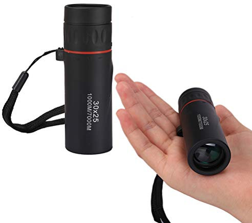 Bestevery Pocket Telescope, 30x25 HD, Waterproof, Night Vision, Portable, Black, Beginner, Adults, Outdoor Enthusiasts, Hobbyists