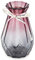 OFFIDIX Vase en Verre dégradé Multicolore Vase géométrique à facettes en Verre coloré pour la Maison, Le Bureau ou Le Mariage (Gris Violet)