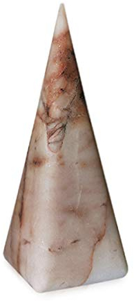 CBAM Pyramide Briefbeschwerer aus Marmor, rosa, Geschenkidee, Höhe 16 cm