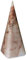 CBAM Pyramide Briefbeschwerer aus Marmor, rosa, Geschenkidee, Höhe 16 cm