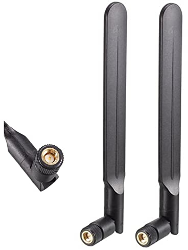 2er-Pack 4G LTE Antenne 10dBi SMA Stecker (Innenpin Cellular Antenne für 4G LTE Wireless CPE Router Hotspot Cellular Gateway Industrial IoT Router Trail Kamera Game Camera Outdoor Sicherheitskamera