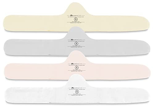 More of Me to Love BH-Einlage aus Bio-Baumwolle und Bambus, 4er-Pack (Perlweiß, Blush Pink, Steingrau, Rehkitzbeige), Weiß, Rosa, Grau, Beige, Medium
