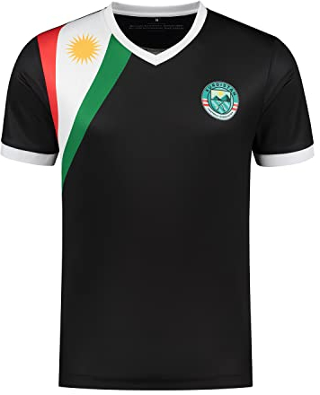 Kurdistan Football Association Kurdische Flagge Fußballtrikot - Kurdistan Flagge Trikot - Kurdistan T-Shirt (M)