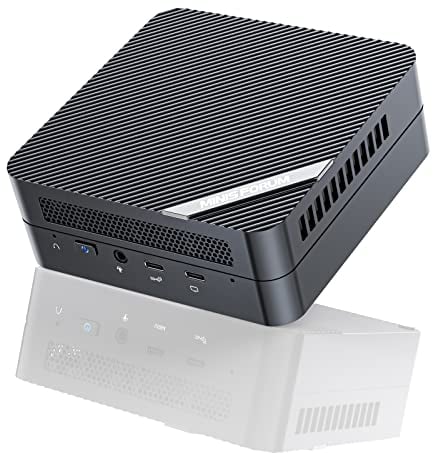 MINIS FORUM UM450 Mini-PC AMD Ryzen 5 4500U 6C/6T mit 4,0 GHz 16 GB RAM 512 GB PCIe SSD AMD Radeon Grafik Dual WIFI6 BT 5.2 Mini-Computer 4K USB-C & Dual HDMI 2500Mbps 5X USB-Ports
