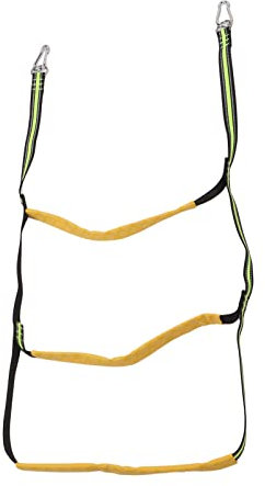 Escalera de Cuerda Marina, Escalera de Cuerda de Barco Inflable Profesional de Rodamiento de Carga Fuerte Portátil de 3 Pasos para Piscina para el Hogar