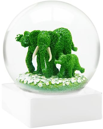 CoolSnowGlobes COOL Snow Globes Elephant Topiary Art. C