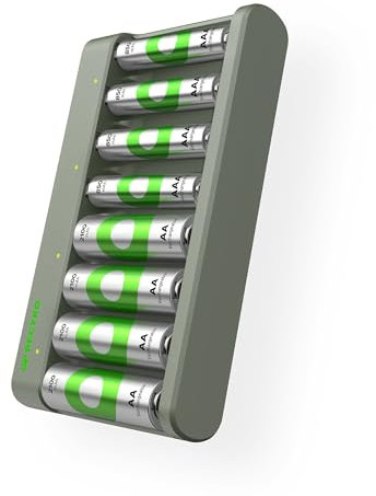GP RECYKO USB Ladegerät Modell GP E821 inkl. 4X RECYKO AA 2100 mAh 4 x RECYKO AAA 850 mAh Akku