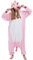 DarkCom Unisexe Adulte Cosplay Rose Licorne Animal Onesie Kigurumi Costume Une pièce Pyjama vêtements de Nuit Combinaison S